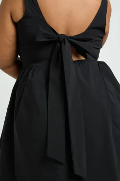 Robe Skater Bengaline pour Grandes Tailles, avec Nœud à l'Arrière