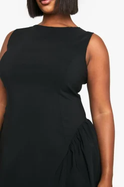 Robe skater à fronces latérales Plus