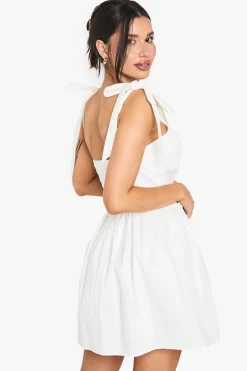 Robe skater laitière à épaules nouées tall