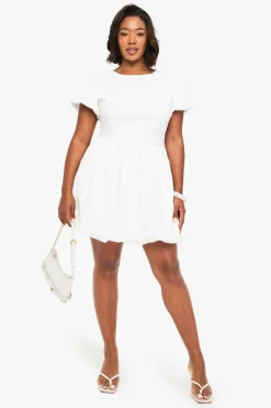 ROBE SKATER TEXTURÉE BOUFFANTE POUR TAILLES PLUS BONDED
