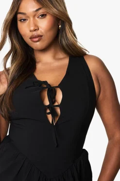 Robe Skateur Grande Taille à nouer à l'avant