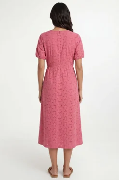 Robe Smockée Broderie D'été