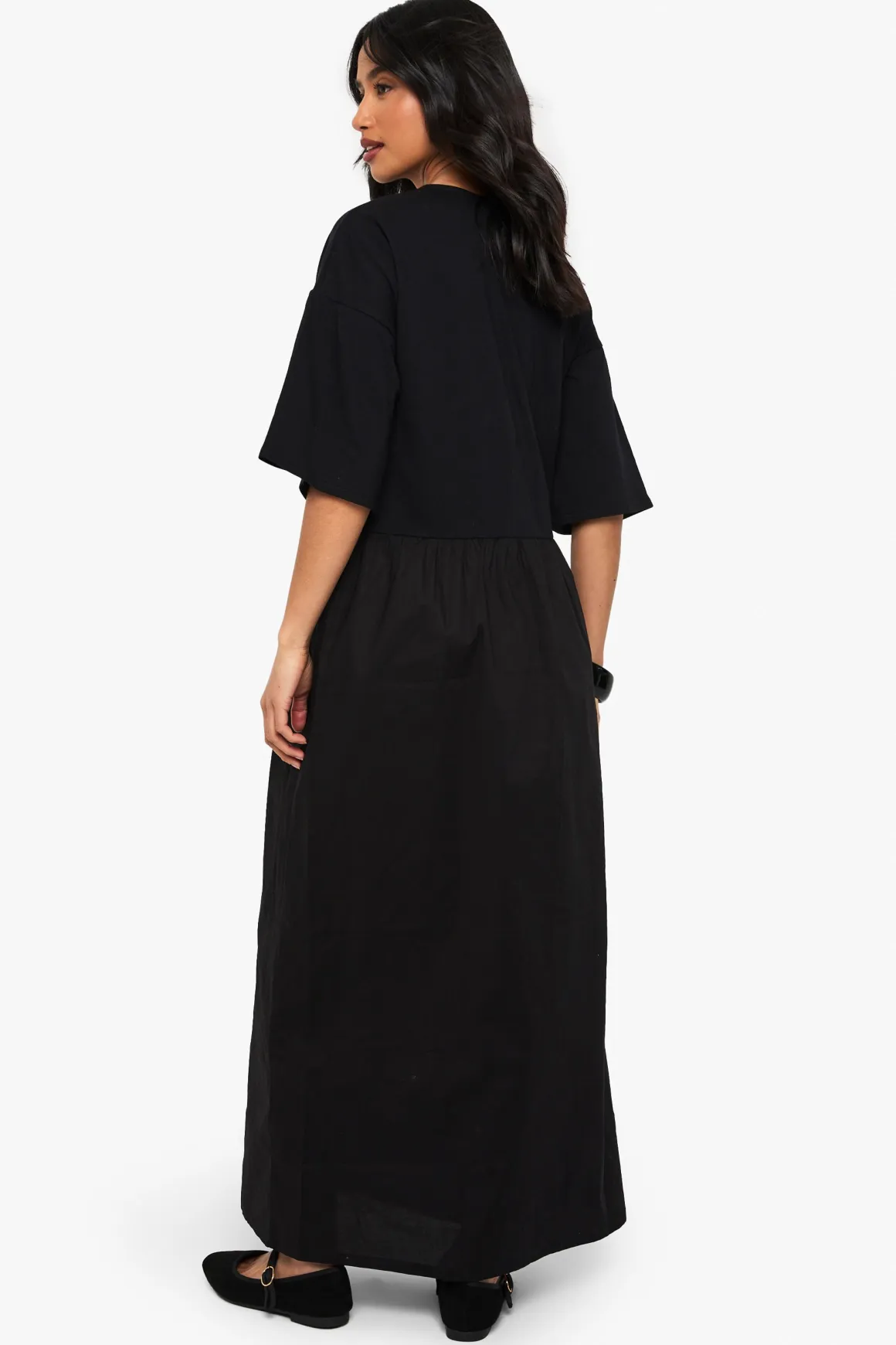 Robe Smock En Mélange De Coton Jersey Petite