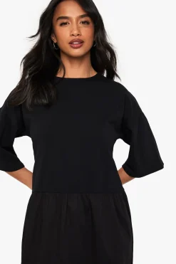 Robe Smock En Mélange De Coton Jersey Petite