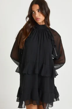 Robe Smockée À Volants En Mousseline Petite