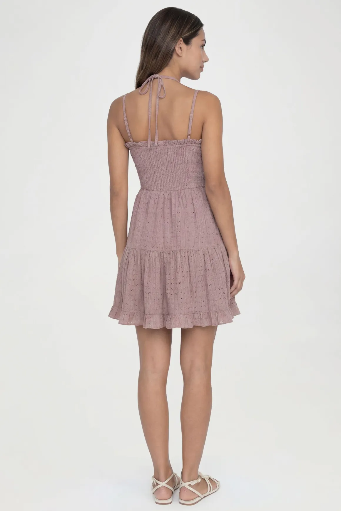 Robe Smockée À Volants Texturée Tall