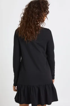 Robe Smock à Manches Longues et Ourlet Tombant