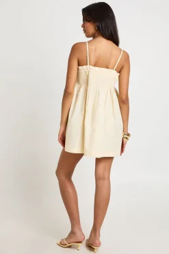 boohoo Robe Smock Mini À Détail Froncé<Femme Robes Courtes|Robes