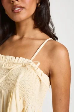 boohoo Robe Smock Mini À Détail Froncé<Femme Robes Courtes|Robes