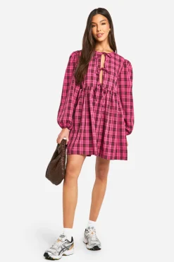 Robe Smock à nouer à l'avant