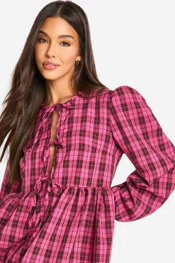 Robe Smock à nouer à l'avant