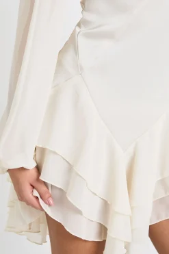 boohoo Robe Smock à Panneaux en Mélange de Mousseline<Femme Robes Courtes|Robes Patineuses