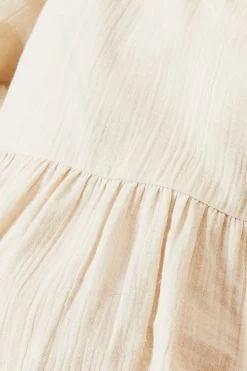 Robe Smock Étagée Texturée Petite