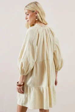 Robe Smock Étagée Texturée Petite