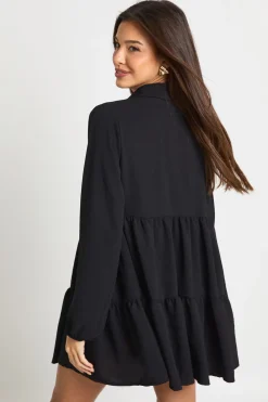 Robe smock texturée à volants