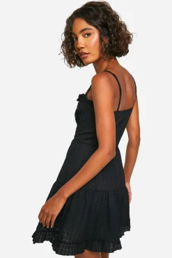 Robe Smock à Volants Texturée pour Grandes