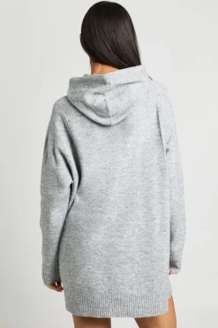 boohoo Robe Synthétiquell Mini À Casynthétiqueche Oversize En Maille<Femme Pulls Et Gilets|Toutes Les Mailles