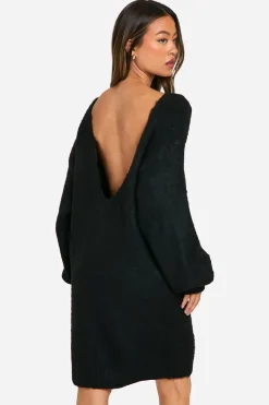 Robe Synthétiquell Oversize Tall À Dos Échancré Et Maille Brossée
