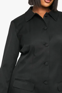 Robe Tailleur à col boutonné Plus