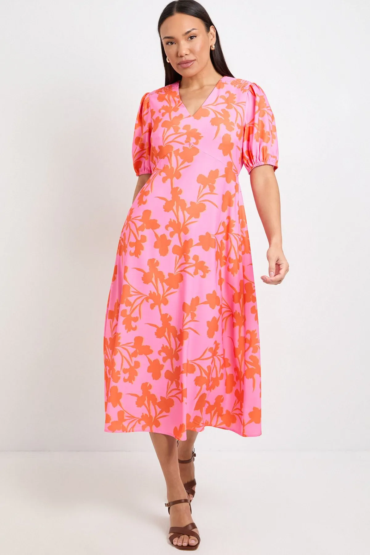Wallis Robe À Thé Florale D'été<Femme Robes|Robes Mi-Longues
