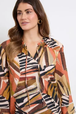 Robe Trapèze Géométrique D'été
