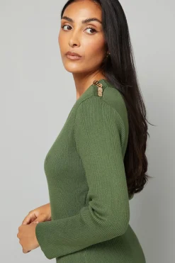 Wallis Robe Tricotée Côtelée Asymétrique Petite<Femme Pulls Et Gilets|Toutes Les Mailles