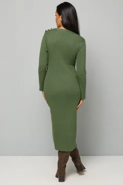 Wallis Robe Tricotée Côtelée Asymétrique Petite<Femme Pulls Et Gilets|Toutes Les Mailles