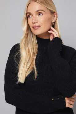 Robe Tricotée Côtelée à Détails de Dentelle Petite