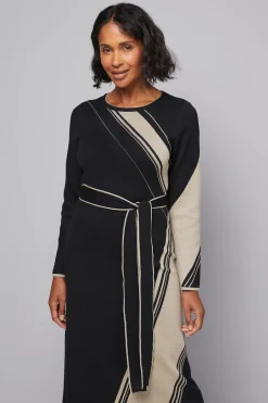Wallis Robe Tricotée Jacquard Asymétrique<Femme Pulls Et Gilets|Toutes Les Mailles