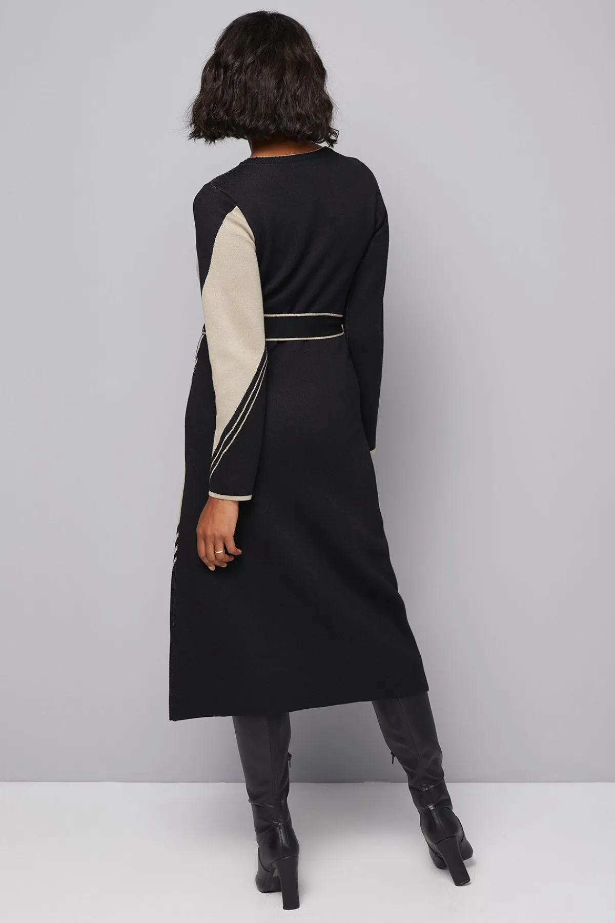 Wallis Robe Tricotée Jacquard Asymétrique<Femme Pulls Et Gilets|Toutes Les Mailles