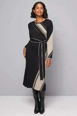 Wallis Robe Tricotée Jacquard Asymétrique<Femme Pulls Et Gilets|Toutes Les Mailles