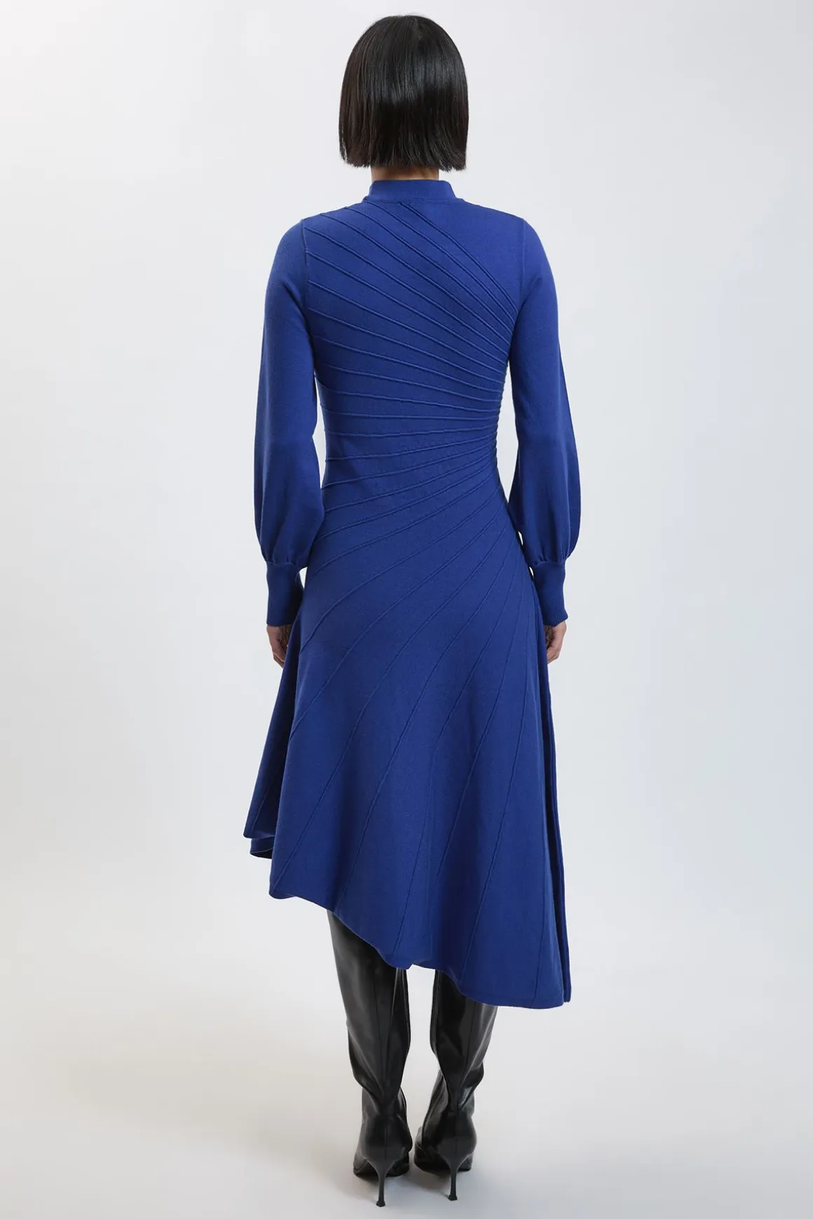 Robe Tricotée À Manches Longues Avec Détail De Côtes Aspect Laine Petite