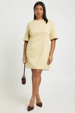 Robe T-shirt Ample en Synthétique Grande Taille