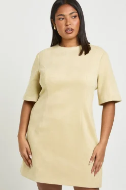 Robe T-shirt Ample en Synthétique Grande Taille