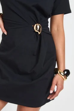 Robe T-shirt À Détail De Finition Petite