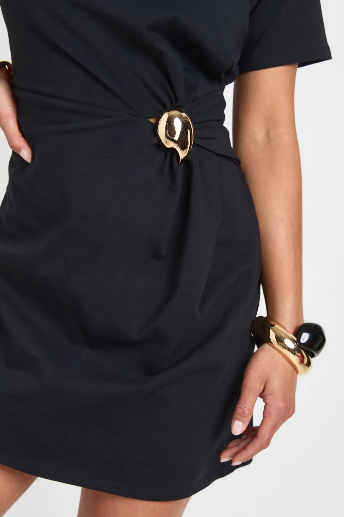 Robe T-shirt À Détail De Finition Petite