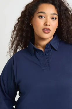 boohoo Robe T-Shirt Grande Taille à Ourlet Volants<Femme Looks Preppy|Robes À Manches Longues