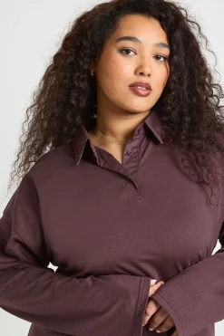 Robe T-Shirt Grande Taille à Ourlet Volants