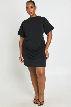 Robe T-shirt Grande Taille À Taille Froncée