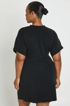 Robe T-shirt Grande Taille À Taille Froncée