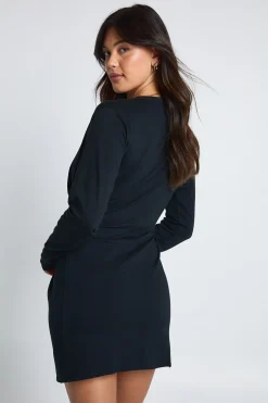 Robe T-shirt à manches longues avec détail de garniture