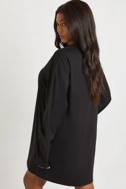 boohoo Robe t-shirt à manches longues Plus<Femme Robes À Manches Longues|Robes