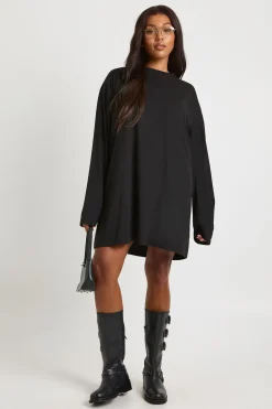 boohoo Robe t-shirt à manches longues Plus<Femme Robes À Manches Longues|Robes
