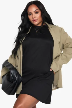 boohoo Robe T-shirt Mini Grande Taille<Femme Robes T-Shirt|Robes