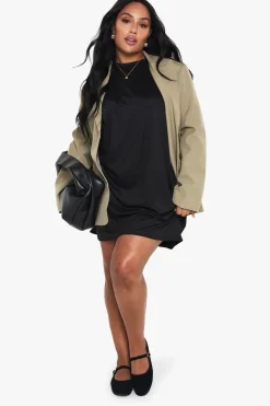 boohoo Robe T-shirt Mini Grande Taille<Femme Robes T-Shirt|Robes