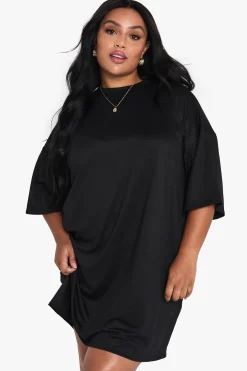 boohoo Robe T-shirt Mini Grande Taille<Femme Robes T-Shirt|Robes