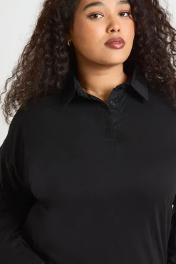 boohoo Robe T-Shirt à Ourlet Volants Plus<Femme Robes À Manches Longues|Robes