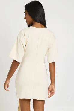 Robe T-shirt Premium En Jersey À Nœud Frontal