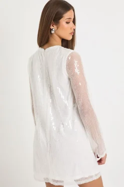 Robe t-shirt à sequins surdimensionnée