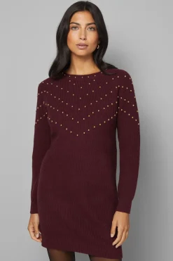Wallis Robe Tunique Tricotée à Clous de Noël<Femme Pulls Et Gilets|Toutes Les Mailles